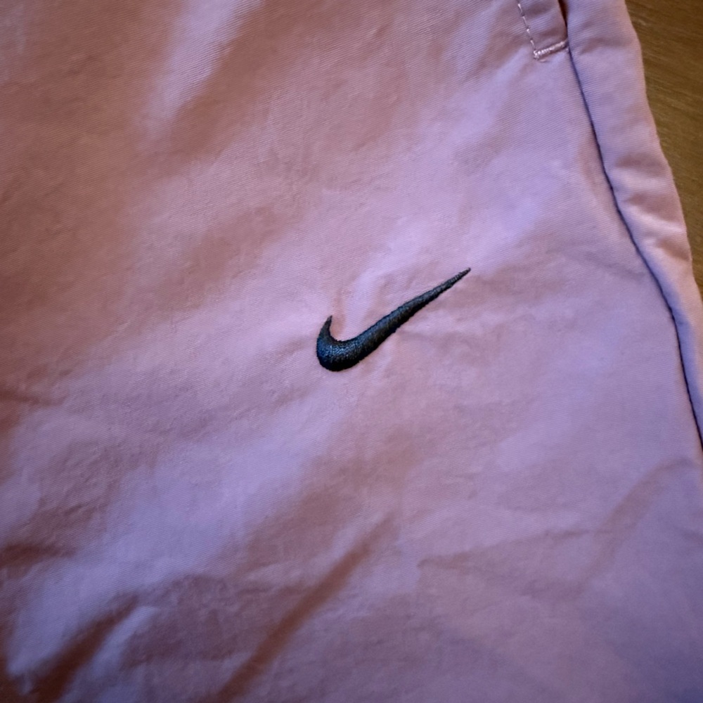 Nike Pants Sportswear Everything Wovens Women's XL Mauve Mid-Rise Open-Hem Wide - Picture 9 of 11